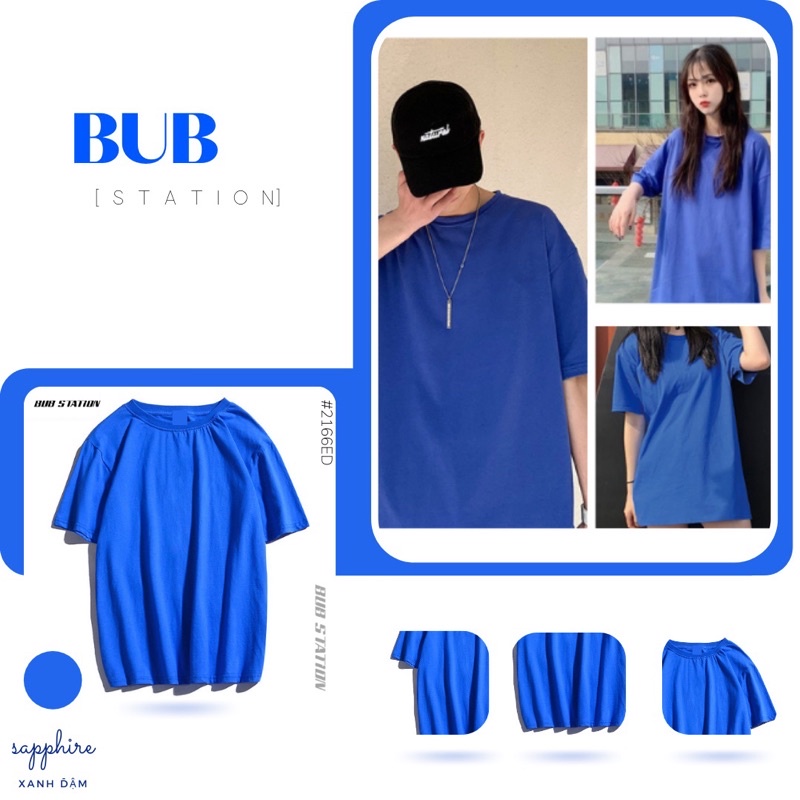 ÁO THUN MỸ COTTON 100% / XANH XANH DƯƠNG / 5H1T