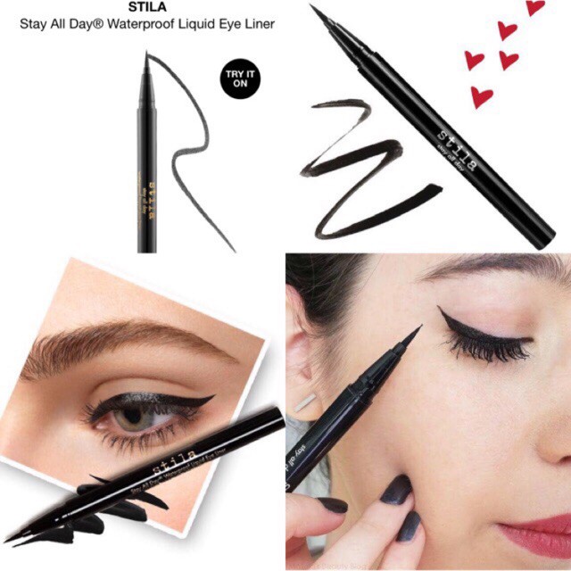 Kẻ mắt nước Stila Stay All Day Waterproof Liquid Eye Liner Bunny Beauty hàng đủ Bill | BigBuy360 - bigbuy360.vn