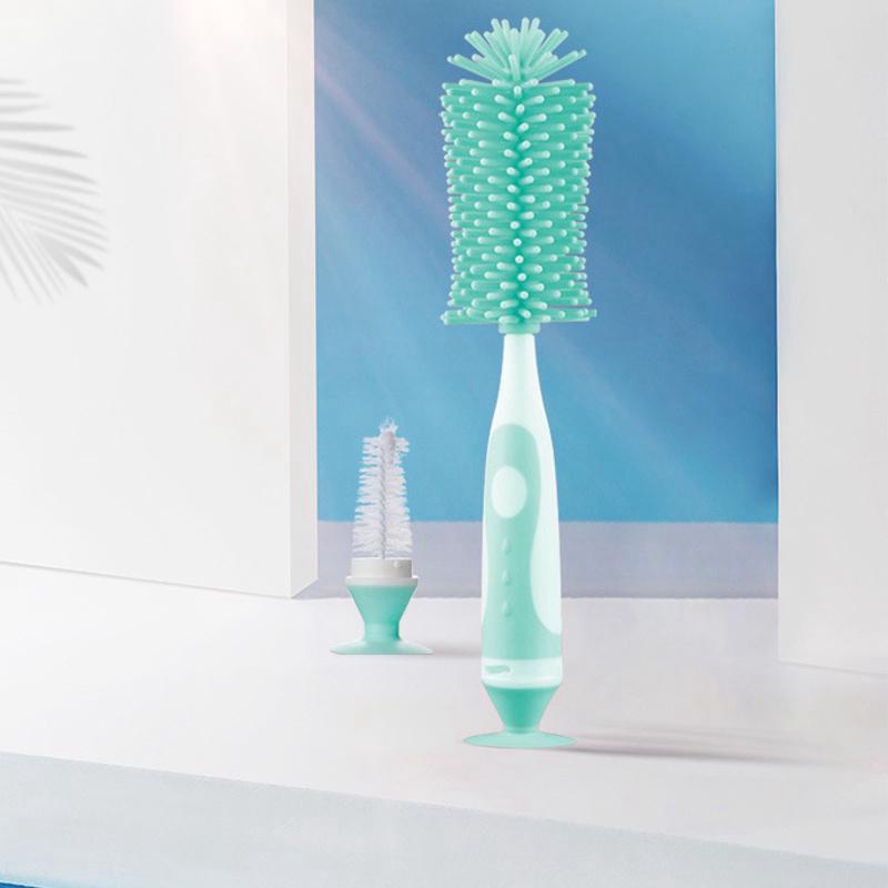 Cọ Bình Sữa Silicon 2 In 1 An Toàn Kháng Khuẩn Không Chứa BPA - TAA024