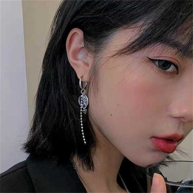 Khuyên Tai Tròn Dập Nổi Họa Tiết Phong Cách 2293