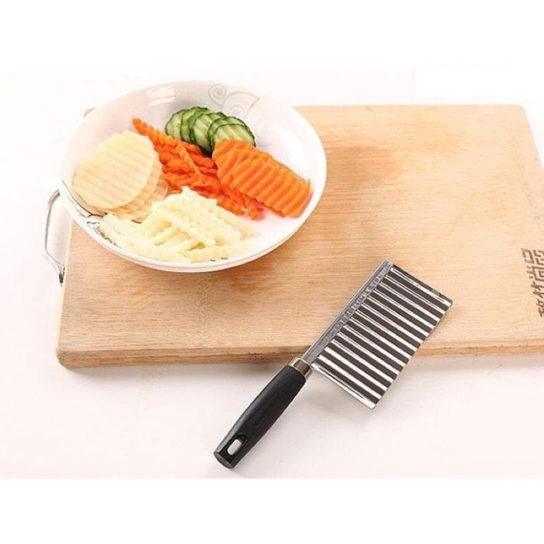 Dao Lượn Sóng Cắt Rau Củ Hoa Quả Cho Bé Ăn Dặm Shopmegold1 , Dao Lượn Sóng Tạo Hình Đồ Ăn Dặm Cho Bé