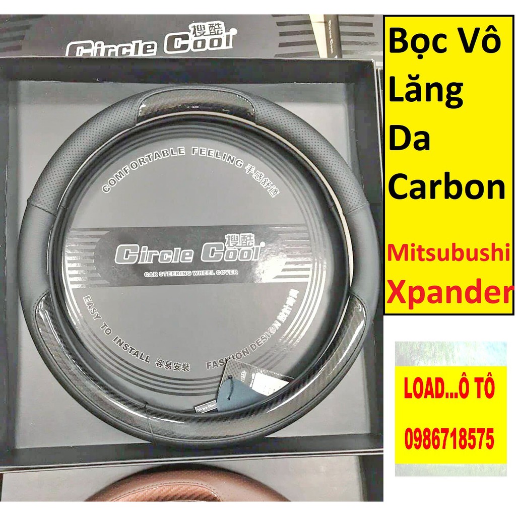Bọc Vô Lăng Mitsubishi Xpander Vân Carbon cao Cấp