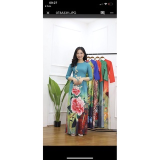 xả hàng ÁO dài may sẵn lụa hàng châu