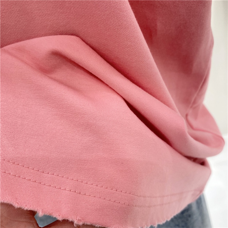 SUXI Áo Thun Tay Ngắn Dáng Rộng In Hình Phong Cách Retro Hàn Quốc Cho Nữ