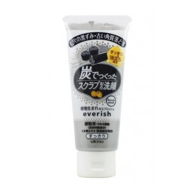 Sữa rửa mặt than hoạt tính tẩy tế bào chết Utena Everish 135gCHÍNH HÃNG  đánh bay các tế bào chết, bụi bẩn, bã nhờn