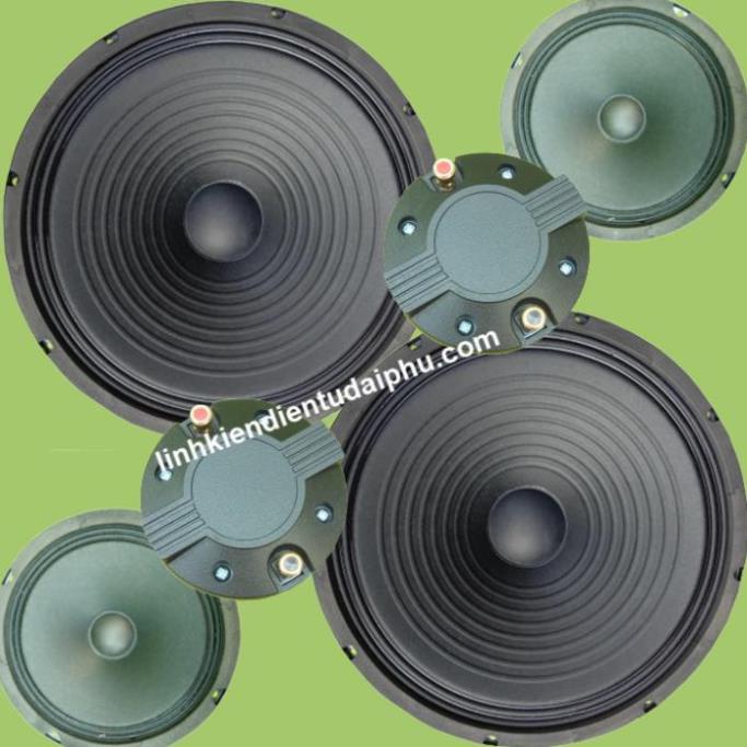 Combo loa 5 tấc đôi 2 bass 2 trung 2 treble cho mạch loa kéo TDA8954 300W - 420W