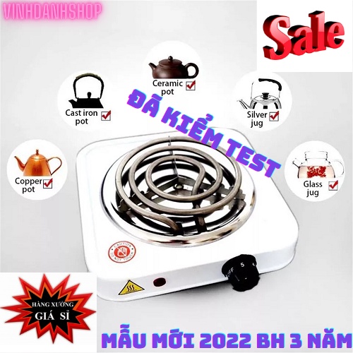 [ HÀNG CAO CẤP MẪU MỚI 2022 ] Bếp hơ lá trầu cho bé, bếp điện mini 1000W - Bảo hành 12 tháng