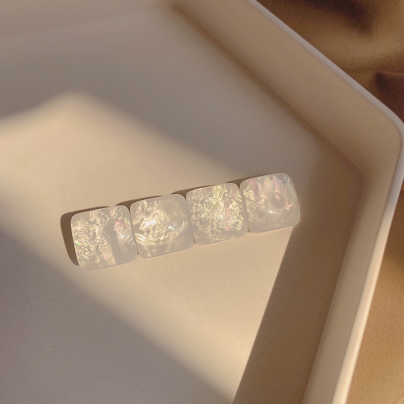 Kẹp tóc mỏ vịt phủ mắt mèo phong cách nàng tiên cá xinh xắn cho nữ