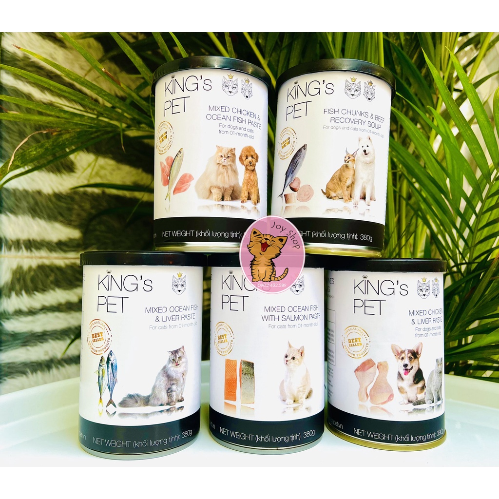 PATE KING PET CHO MÈO LON 380GR