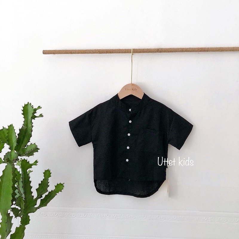 [Ảnh thật] THỜI TRANG TRẺ EM HÀN QUỐC - SƠ MI NGẮN TAY 001 PHÙ HỢP CHO BÉ TRAI