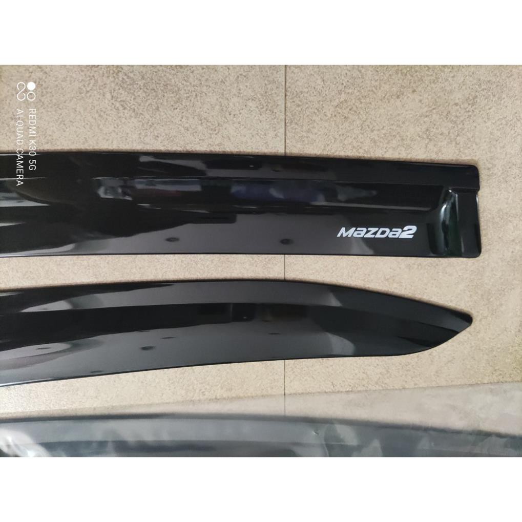 Vè Mưa Mazda 2 2015 - 2023, Bộ 4 Vè màu đen hàng cao cấp