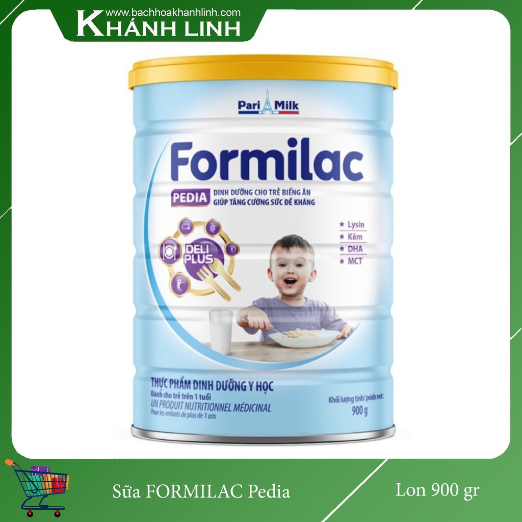 Sữa Bột FORMILAC Pedia cho trẻ biếng ăn Lon 900gr