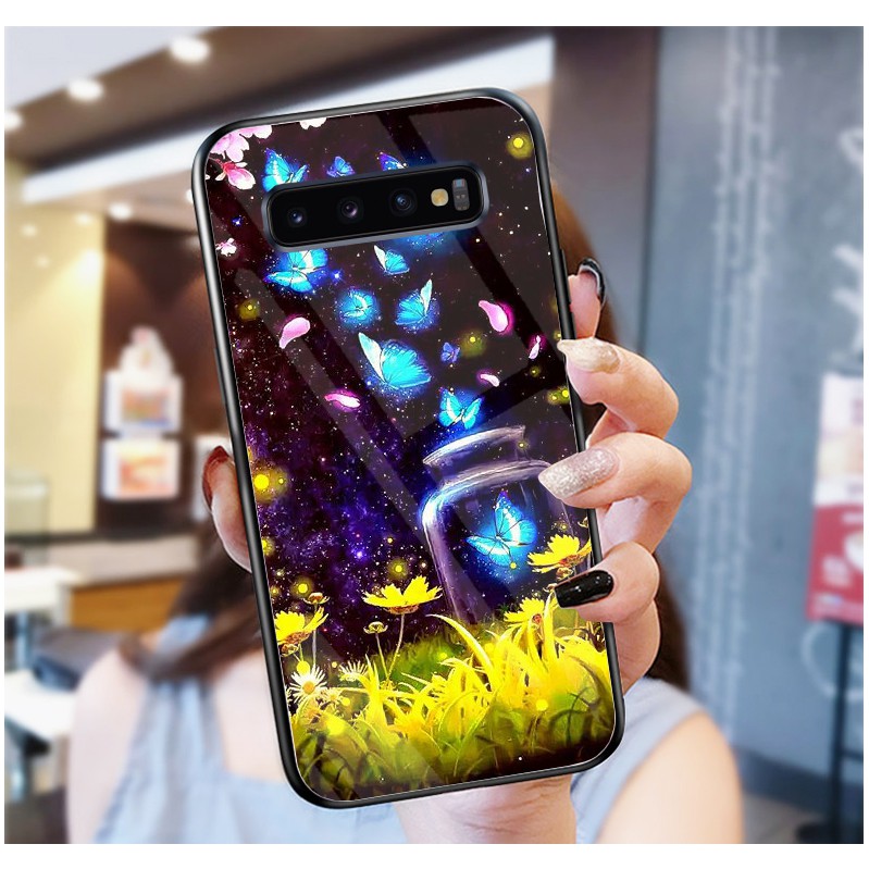Ốp Lưng SAMSUNG GALAXY S10, S10 PLUS, S10 E ,S10 5G mặt kính cường lực cao cấp