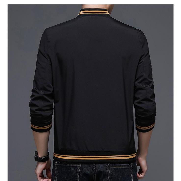 Áo khoát dù vải dày 2 lớp bomber logo cá tính cá tính-A1002