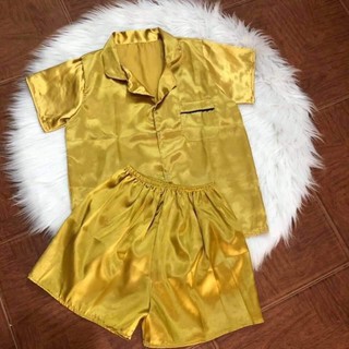 Bộ đồ ngủ lụa pijama ngắn