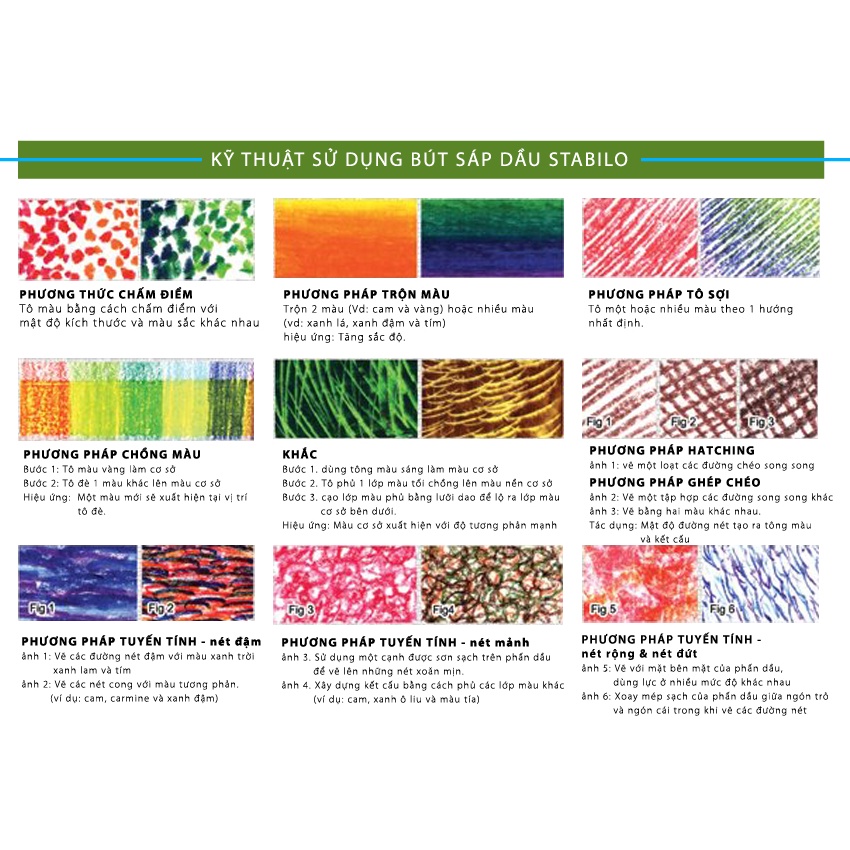 Bộ 2 Vỉ bút chì sáp STABILO Triangular Oil Pastels 12 cây + 24 cây (OP26-C2)