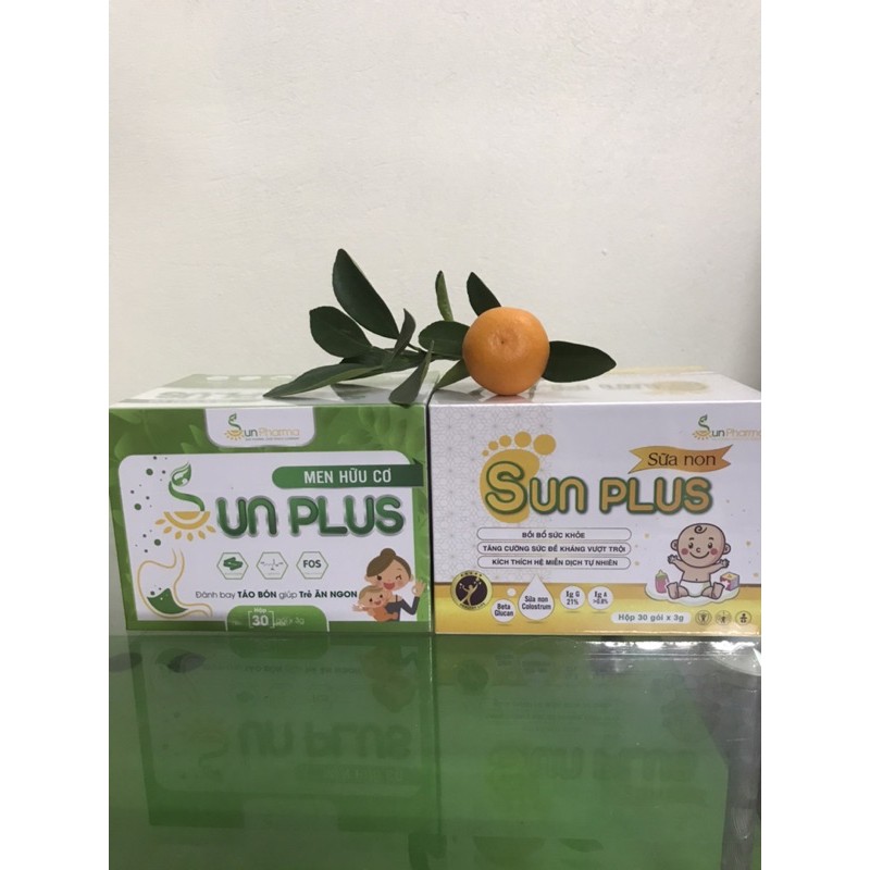 Combo men hữu cơ và sữa non Sunplus