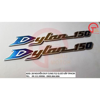 TITAN - CẶP CHỮ DYLAN 150 DÁN XE MÁY BẲNG TITAN BỀN ĐẸP.DÁN SIÊU CHẮC
