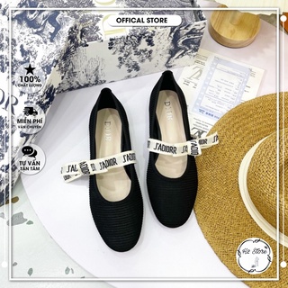 👠👟 Giày dior quai nơ tiểu thư kèm hộp ⚡