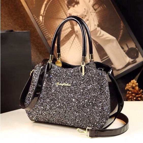 Túi xách nữ đẹp cao cấp ❤️ Tốt nhất ❤️  túi da nữ quảng châu đi tiệc sáng lấp lánh thời trang size 35cm sành điệu