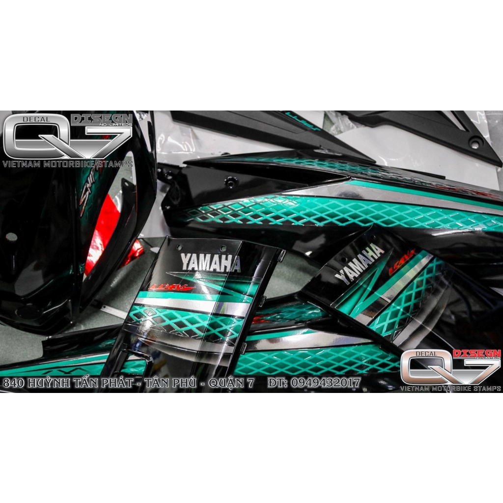 TEM RỜI EXCITER 2010 XANH ĐEN