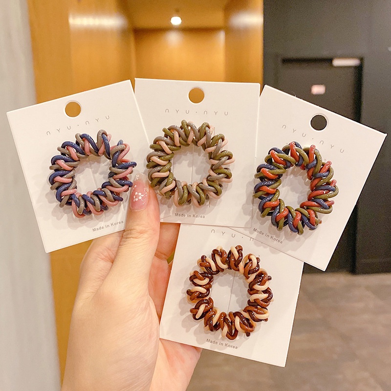 Haimeikang Bộ 3 Dây Buộc Tóc Ba Màu Thời Trang Hàn Quốc