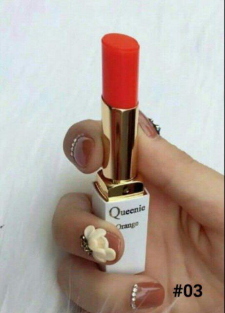 Son môi màu đẹp, giàu dưỡng chất, lâu trôi Queenie tặng 4 mùi sữa tắm xích Tesori hương nước hoa cao cấp