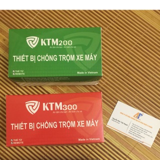 Chống trộm xe máy KTM300 thẻ từ và điều khiển từ xa