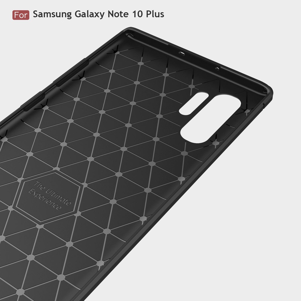 Ốp điện thoại sợi Carbon chống sốc dành cho Samsung Galaxy Note 10 Plus