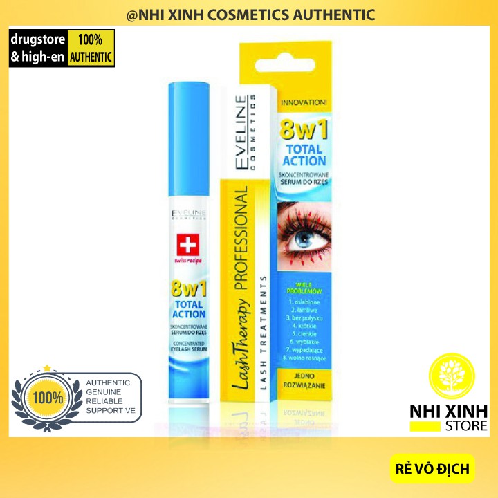  [Siêu Sale] Dưỡng Mi Eveline 8in1 Total Action Lash Therapy Professional | BigBuy360 - bigbuy360.vn