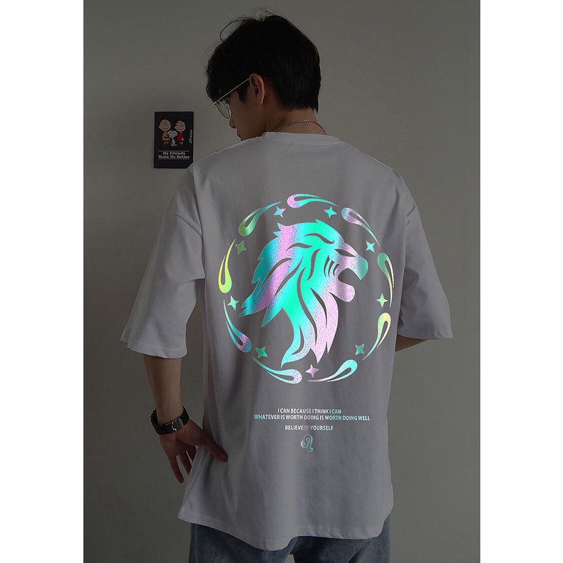 Áo Thun Unisex N7F Tay Lỡ Nam Nữ Form Rộng Phản Quang In Hình Hổ N7F001 | BigBuy360 - bigbuy360.vn