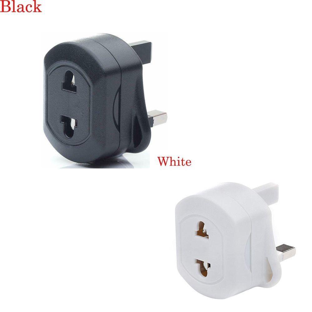Phích Cắm Chuyển Đổi Nguồn Điện 2 Pin Sang 3 Chấu EU Sang UK Chuyên Dụng