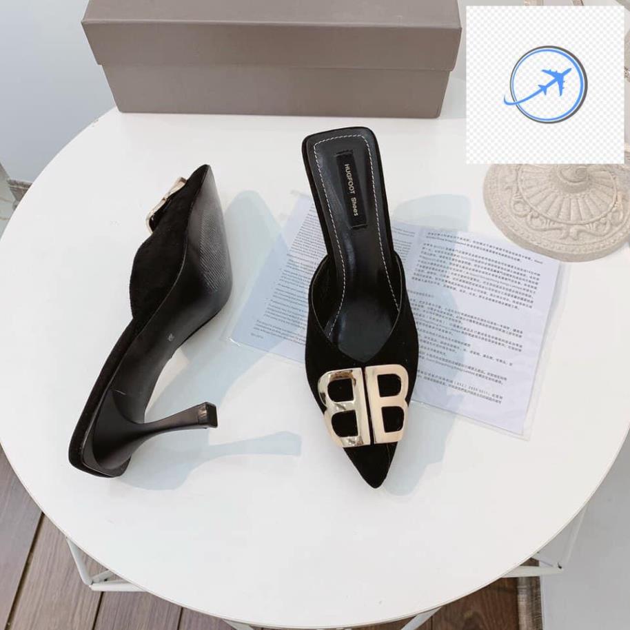 Giày sục cao gót nữ 9cm sang trọng quí phái