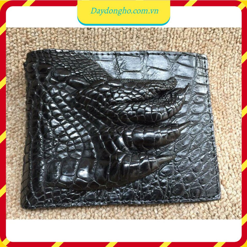 Ví bàn chân da cá sấu - Ví da cá sấu thật