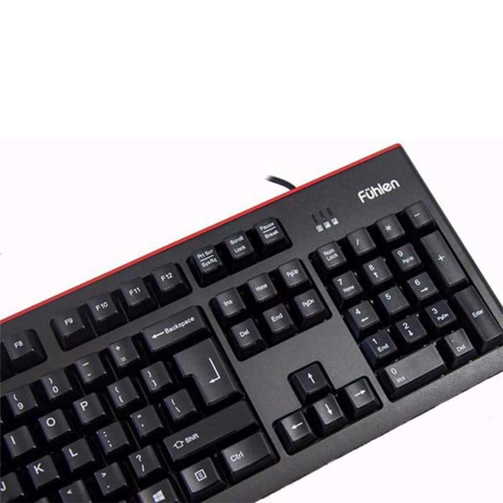 Combo Gaming Net bàn Phím Fuhlen L500s và Chuột L102 Red - Chính Hãng Ninza BH 2 Năm