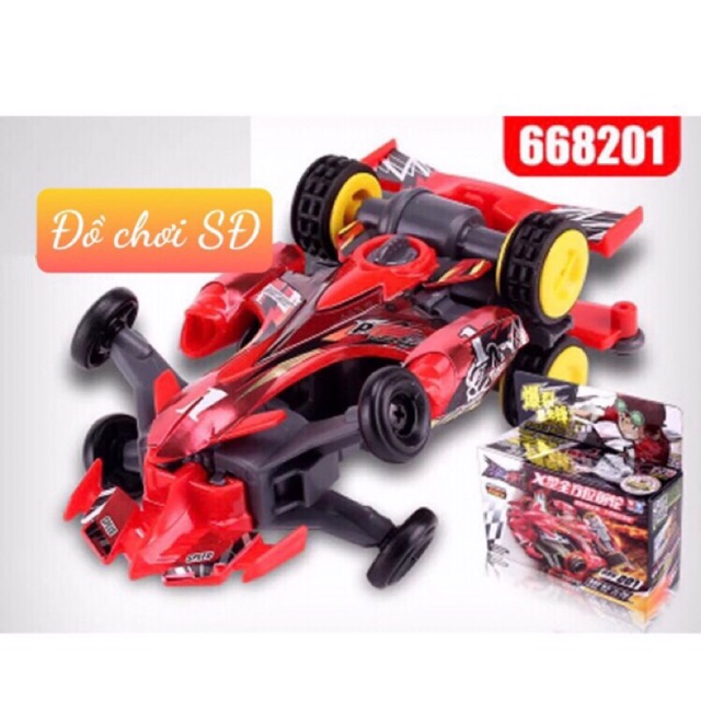 THẦN XE ĐẠI CHIẾN ĐỎ 668201 ( Có Pin Sạc)