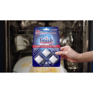 Bột vệ sinh máy rửa bát Finish (EU) dạng viên tổng hợp + Tặng 3 viên Finish Nhật