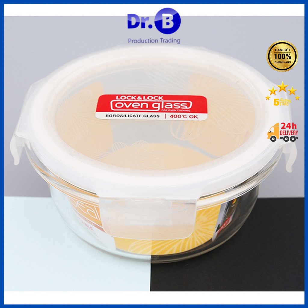 Thố thủy tinh - GiaDungDrb, hộp đựng thực phẩm LLG822 400ml