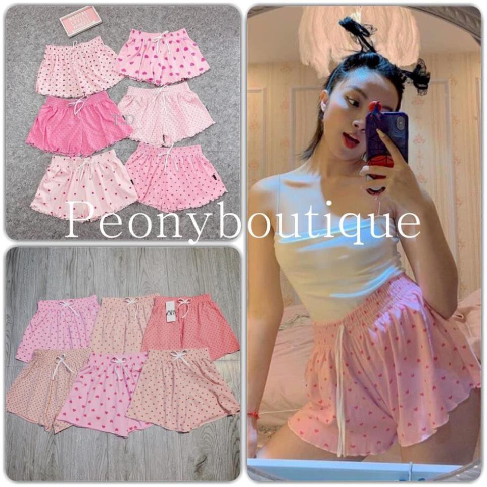 Quần Short Nữ 🌸 Quần sooc chấm bi 6 tone hồng SIÊU HOT 🌸