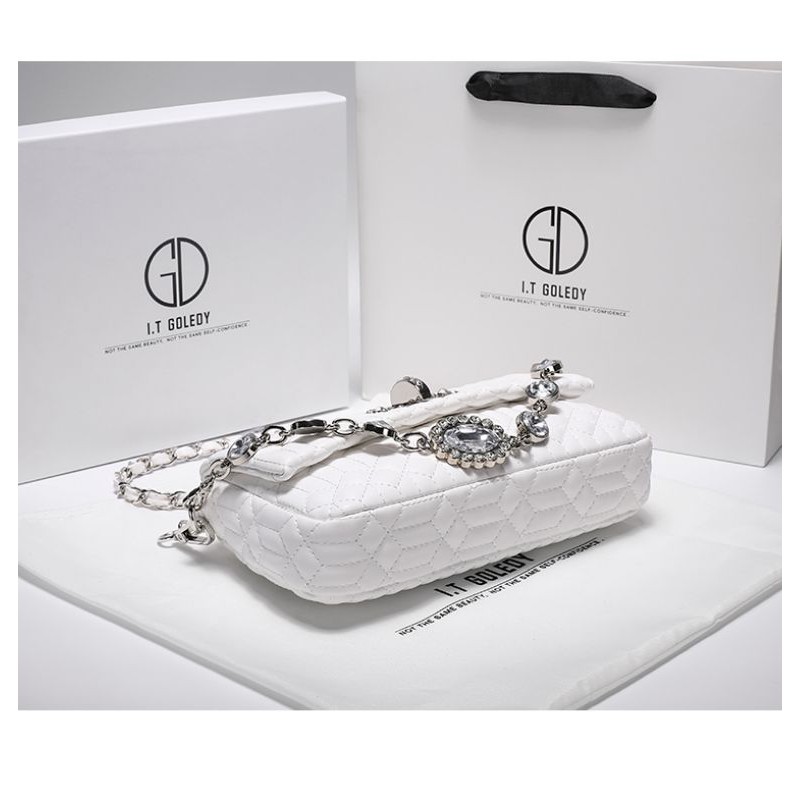 Túi Xách Hàng Hiệu Cao Cấp I.T GDLEDY HONGKONG hàng chính hãng da thật, đính đá,mẫu hót 2020