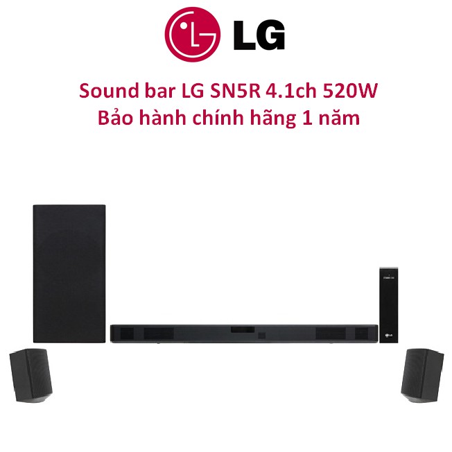 Loa thanh Soundbar LG 4.1 SN5R Model 2020 520W Rẻ nhất chính hãng