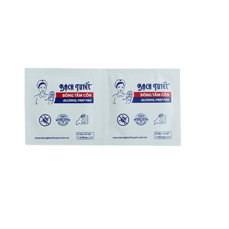 Bông tẩm cồn  hộp 100 miếng