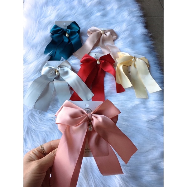 Kẹp tóc nữ,kẹp tóc vải lụa đính hạt sang chảnh