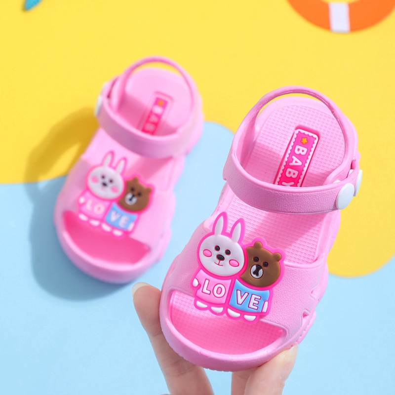 Giày sandal Baotou đế mềm chống trượt kiểu mùa hè cho bé 1-3 tuổi