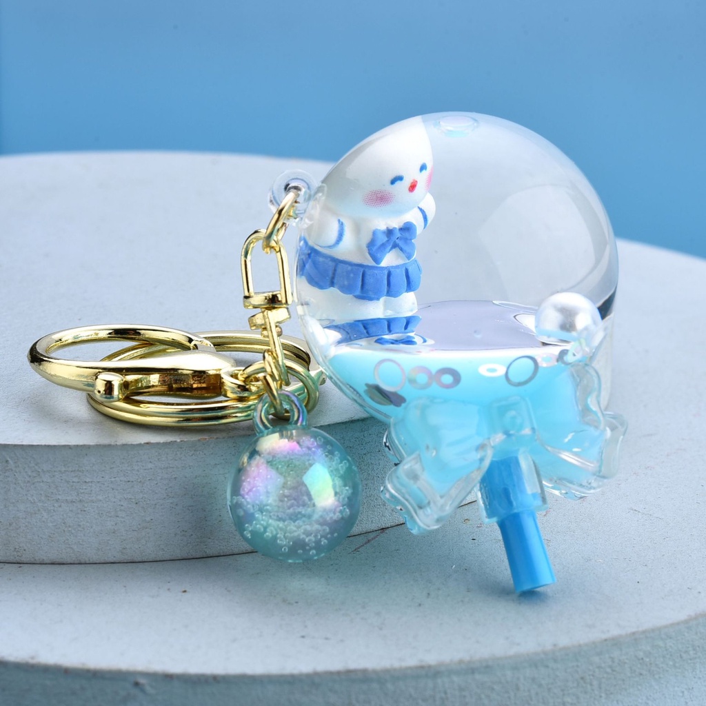 Móc Khóa Acrylic Nổi Hình Thỏ Năm Cánh Ngôi Sao Cốc Trà Sữa Tươi Mới Làm Quà Tặng Cho Học Sinh / Xe Hơi
