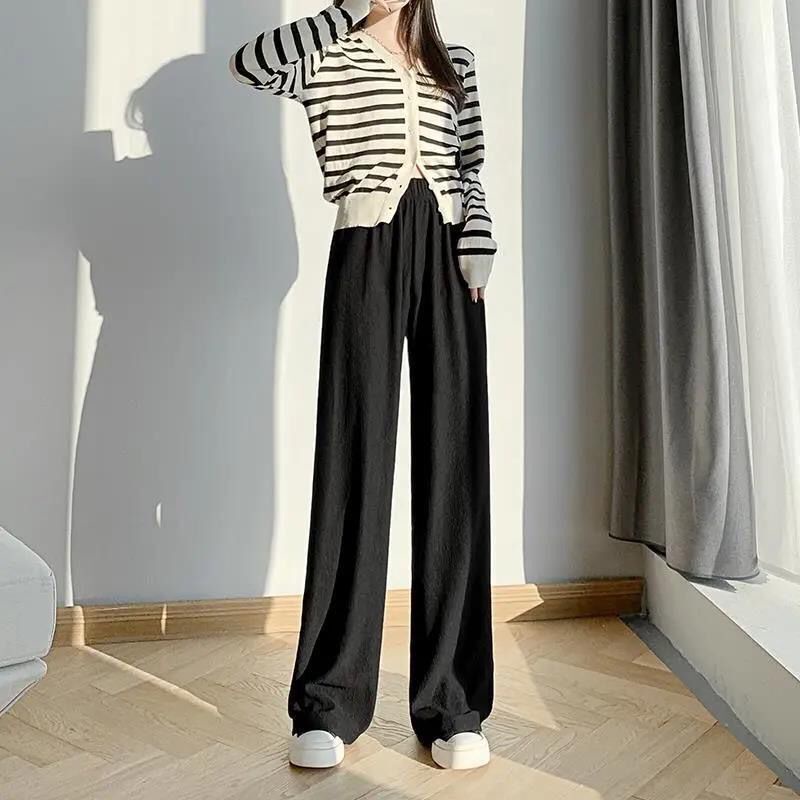 COZOK Quần Ống Rộng Lưng Cao Xếp Ly Thời Trang Dễ Phối Đồ