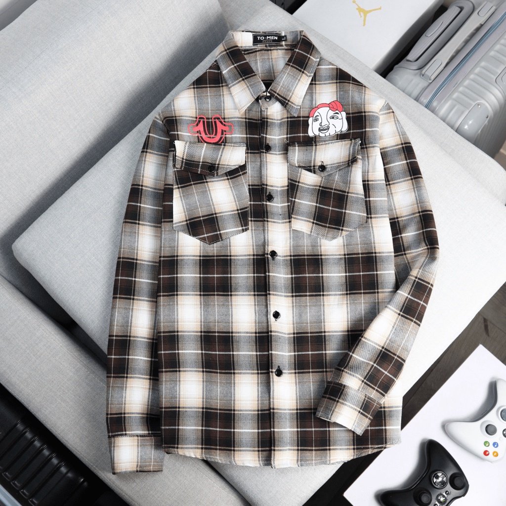 FREE SHIP ÁO SƠ MI NAM UVISSUE ÔNG ĐỊA THẦN TÀI ĐEM LẠI MAY MẮN CHẤT VẢI CARO NỈ MỀM MỊN MÁT HOT TREND Thời Trang HHP Fa