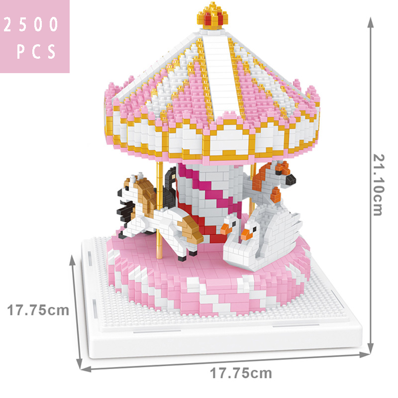 Miniature  small grain diamond block assembly adult educational toys Disney cartoon model girl gift