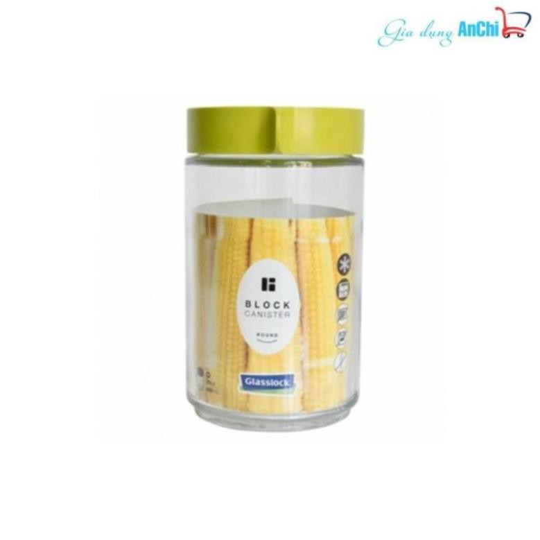 Hũ đựng thủy tinh tròn 600ml GLASSLOCK IP608