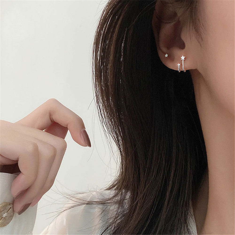 Hoa Tai Dáng Chữ U Hình Ngôi Sao Thời Trang Cho Nữ